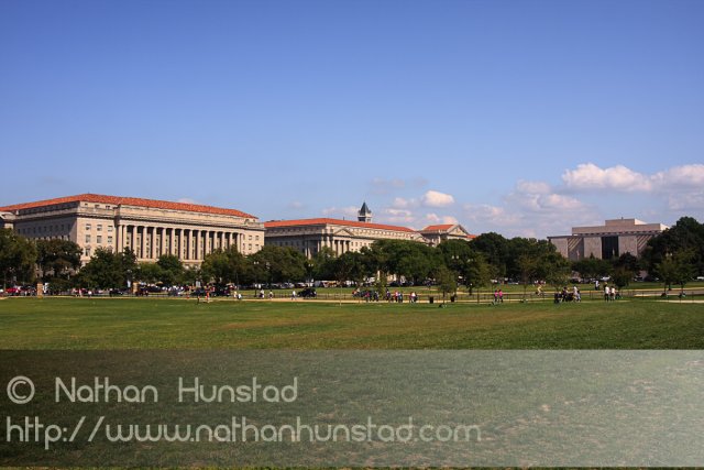 Various buildings around the National Mall